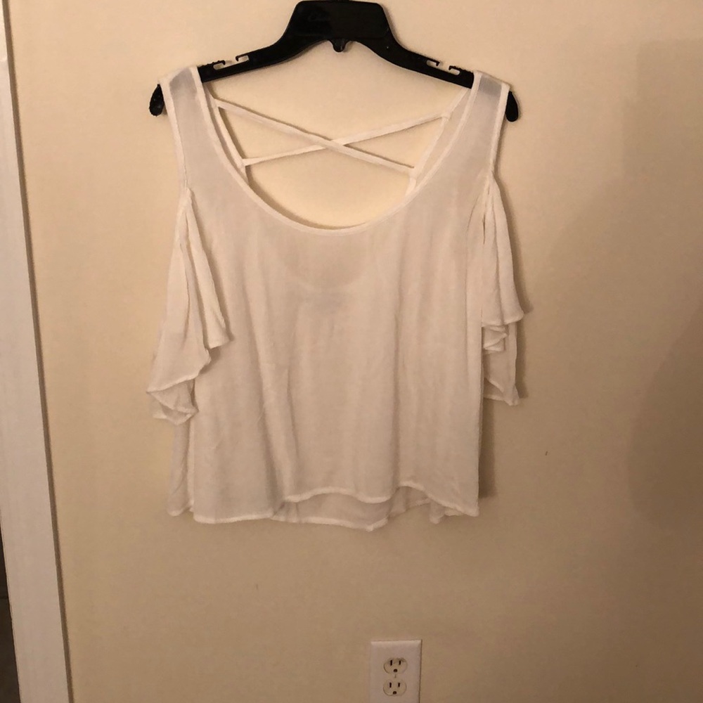 Lovers & Friends Cut Out Shoulder Blouse